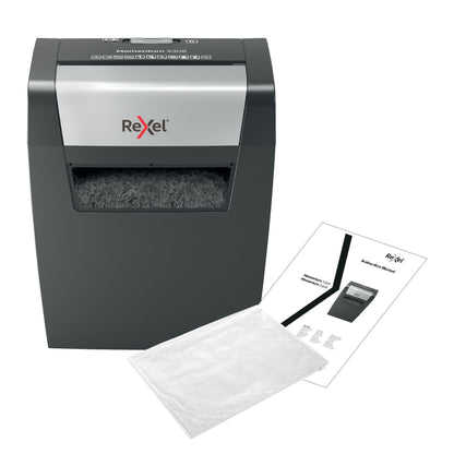 Rexel Momentum X308 Cross Cut Shredder 15 Litre 8 Sheet Black 2104570