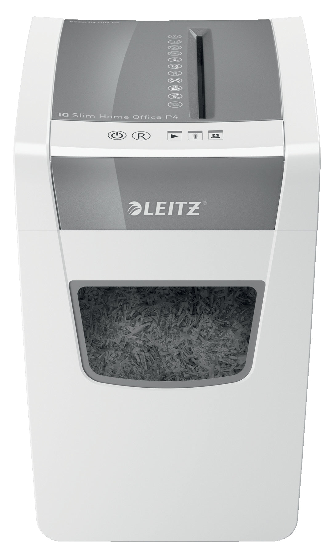 Leitz IQ Slim Home Office Cross Cut Shredder 23 Litre 10 Sheet White 80011000