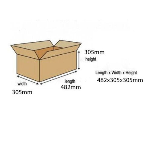 Single Wall Corrugated Dispatch Cartons 482x305x305mm Brown (Pack of 25) SC-18