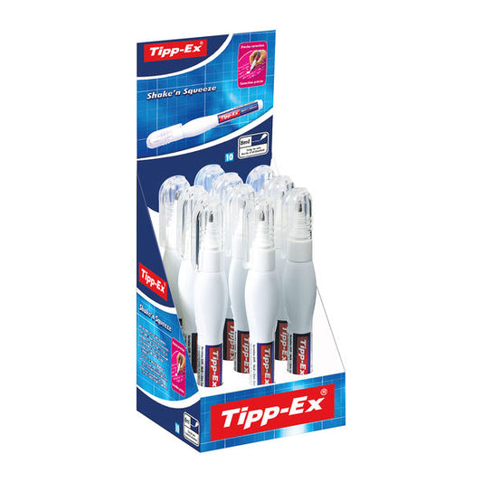 Tipp-Ex Shake’N Squeeze Correction Fluid Pen (Pack of 10)
