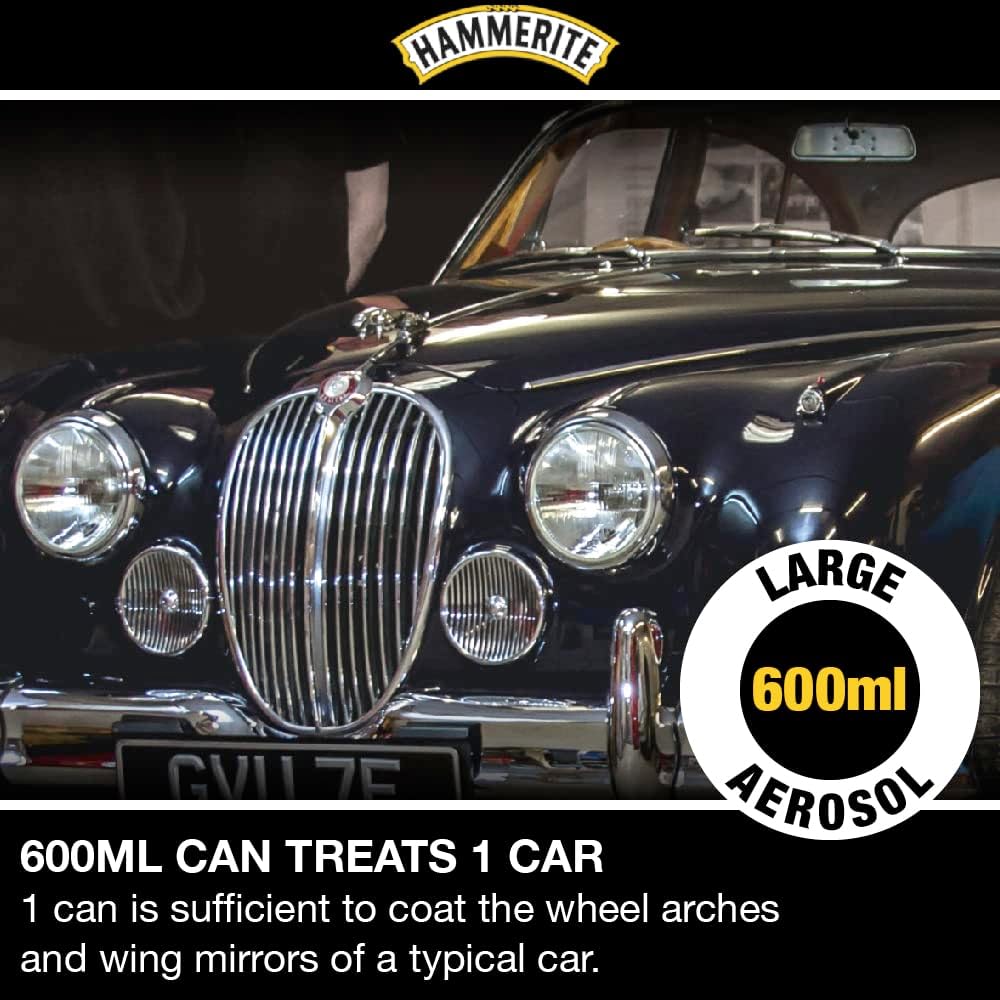 Hammerite Stone Chip Shield Underbody GREY Metal Paint  600Ml Aerosol