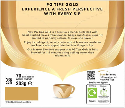 PG Tips Special Blend Gold 70s Box 203g