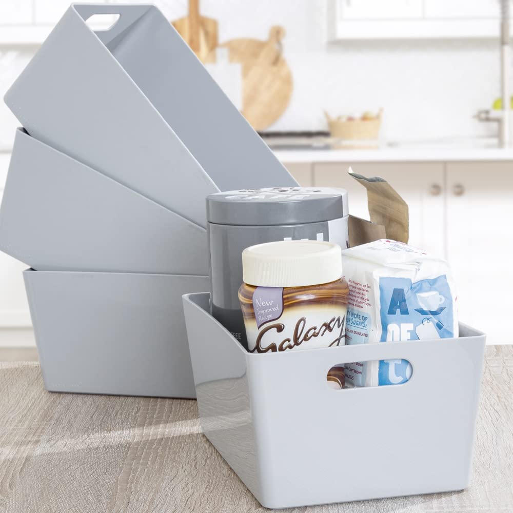 Wham Grey Rectangular Studio Basket 4.02 3.9 Litre