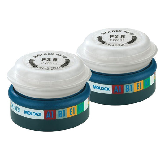 Moldex 9430 ABEK1P3R Pre-Assembled EasyLock Filters {Pair} - UK BUSINESS SUPPLIES