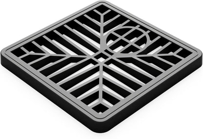 Janit-X Square Drain Covers Outdoor Drainage Channel | PVC Plastic Grid Cover | 2 Pack