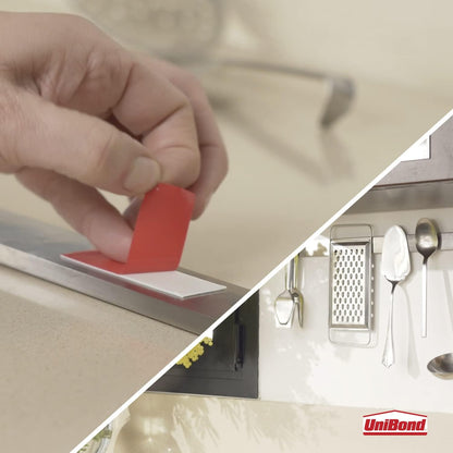 Unibond No More Nails Permanent, Adhesive Strips, Double Sided Sticky Tape Pack Of 10