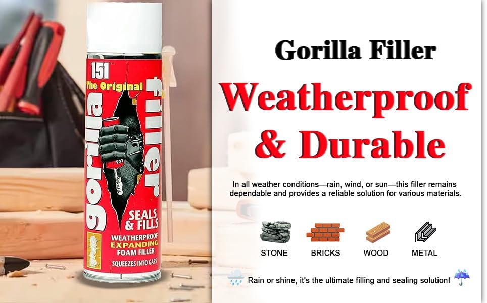 151 Gorilla Filler | 750ml Can | Expanding Foam | 1 x 750ml