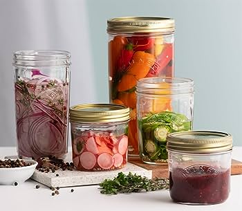 Kilner Wide Mouth Screw Top Lid Preserving Glass Jar 1.0 Litre Transparent (0025.067)