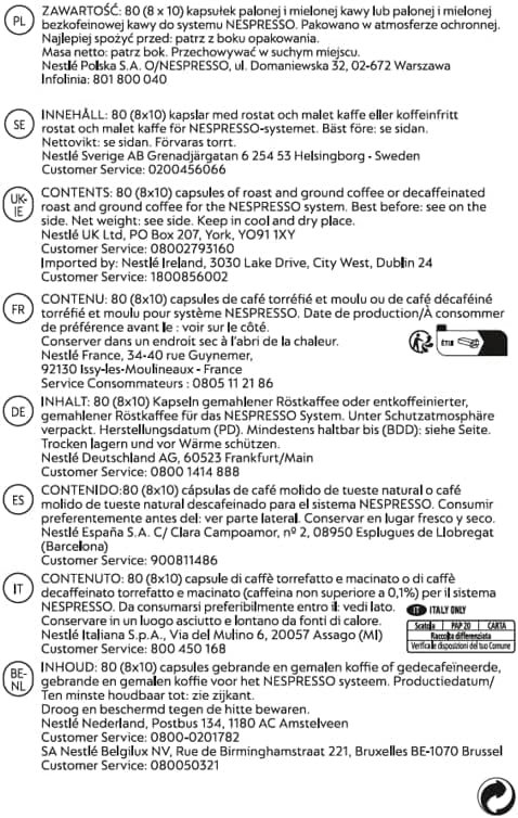 Starbucks Espresso Roast 10's (Nespresso Compatible Pods)
