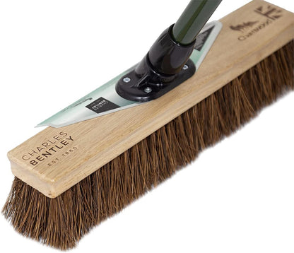 Charles Bentley Charnwood 16" Utility Broom with Scraper for Garden & Outdoor Maintenance Premiu
