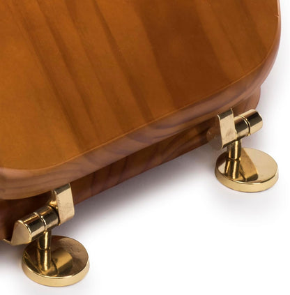 Croydex Antique Pine Toilet Seat - Oval Wooden Toilet Seat