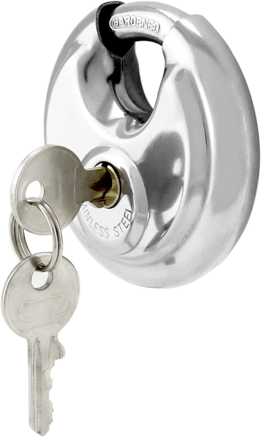 SECURIT Discus padlock Polished Stainless Steel – 70mm