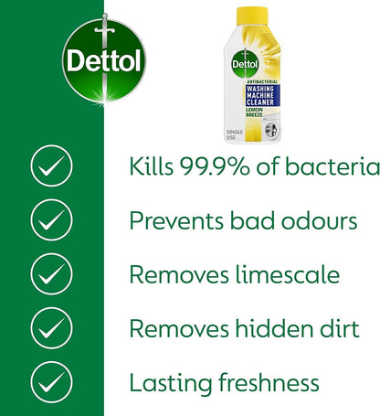 Dettol Washing Machine Cleaner Lemon 250ml