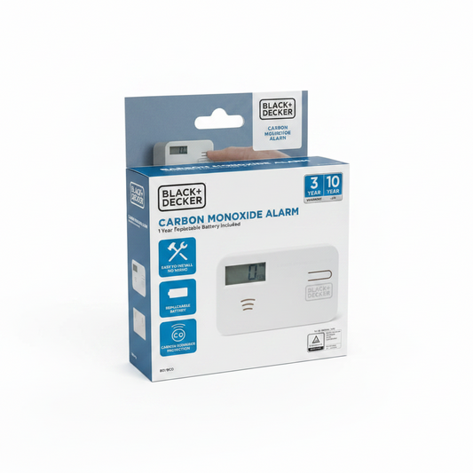 BLACK+DECKER Carbon Monoxide Alarm and Detector with LCD Screen
