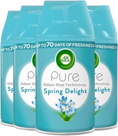 Air Wick Air Freshener, Freshmatic Pure Auto Spray, Spring Delight, Refill 250 ml,