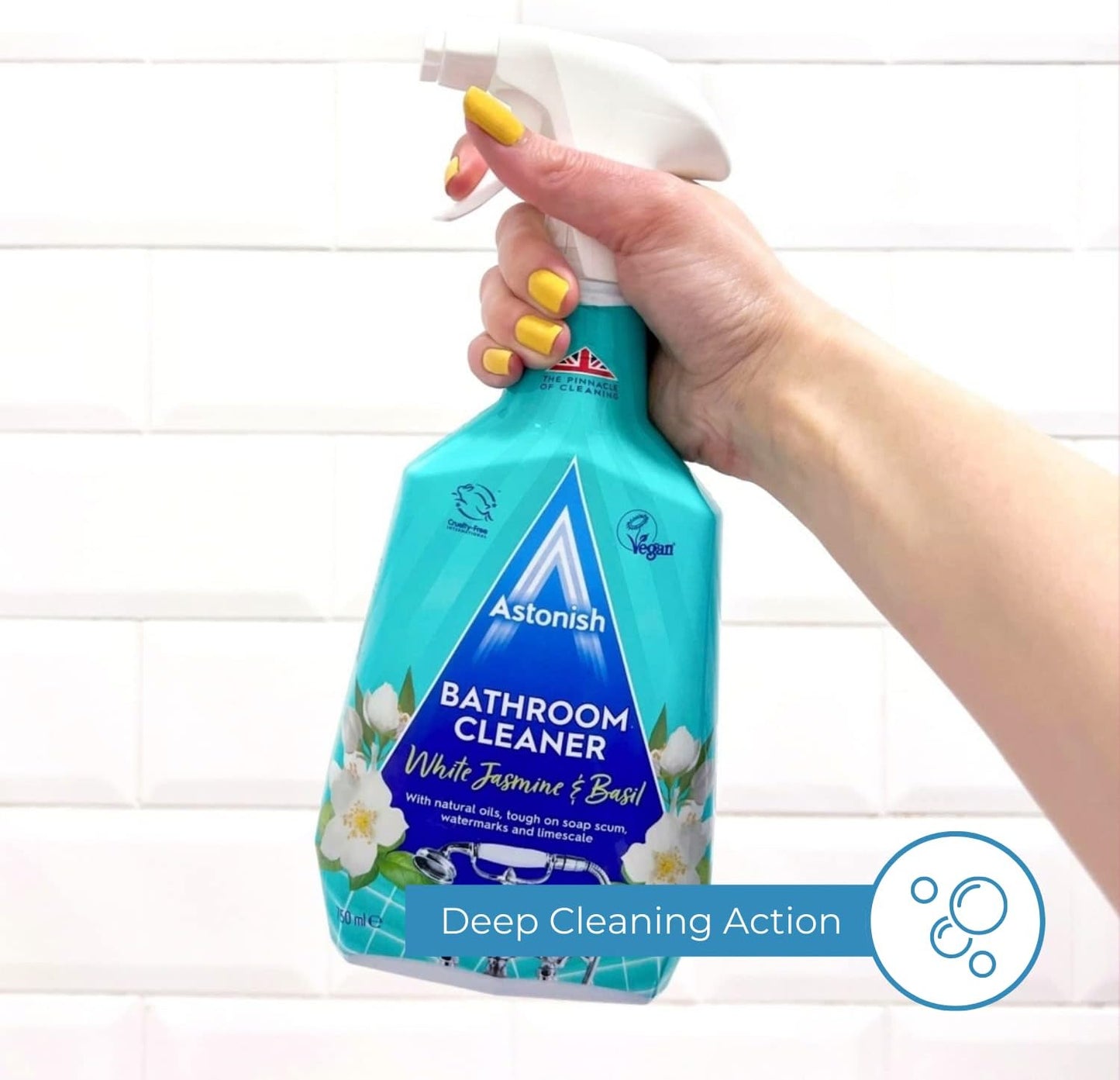 Astonish Bathroom Cleaner Spray White Jasmine & Basil 750ml