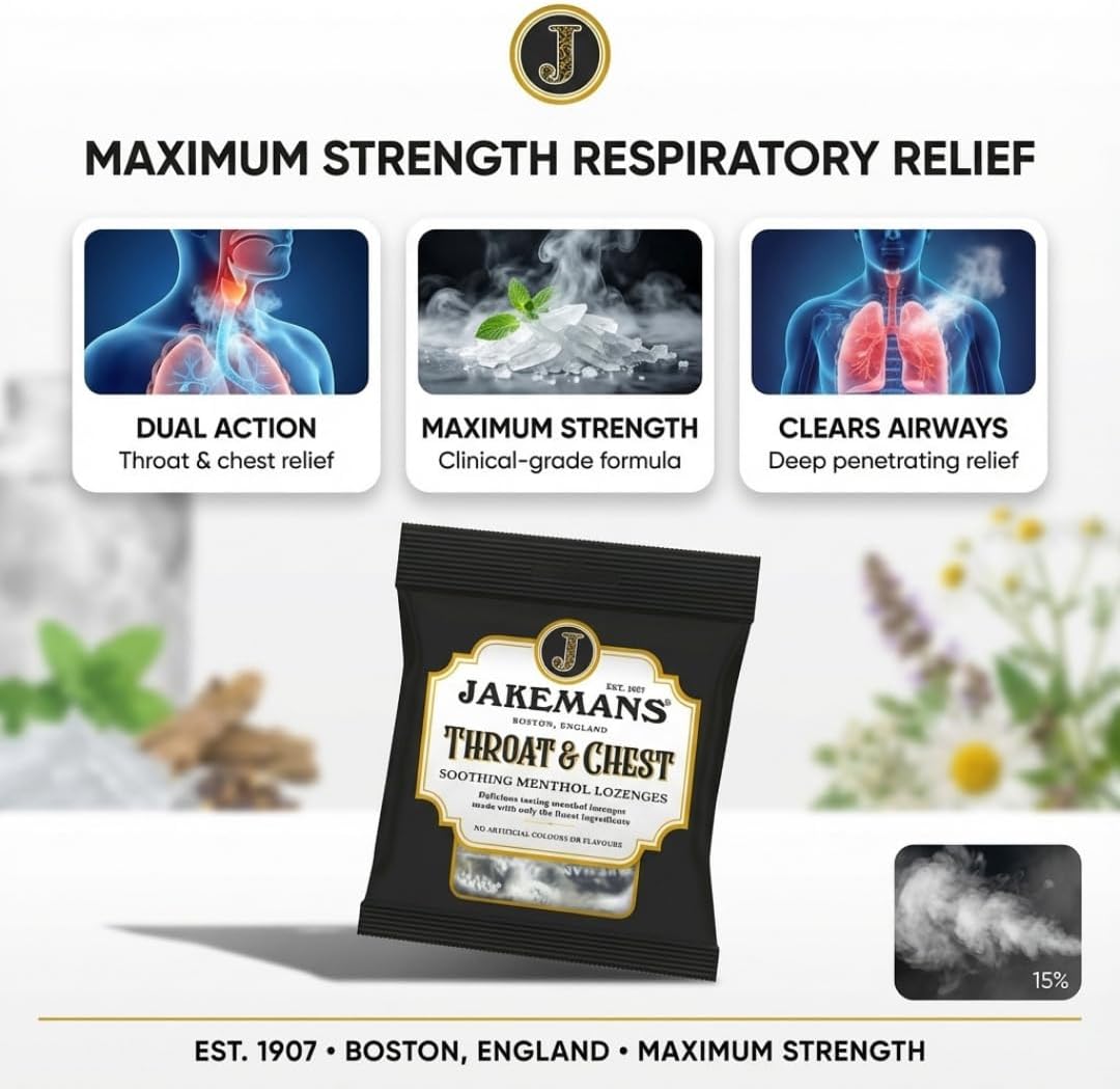 Jakemans Throat & Chest Lozenges 73g