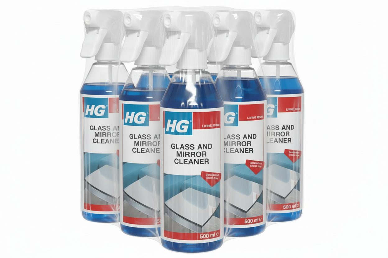 HG Glass and Mirror Cleaner, Streak-Free Glass Cleaner 500ml