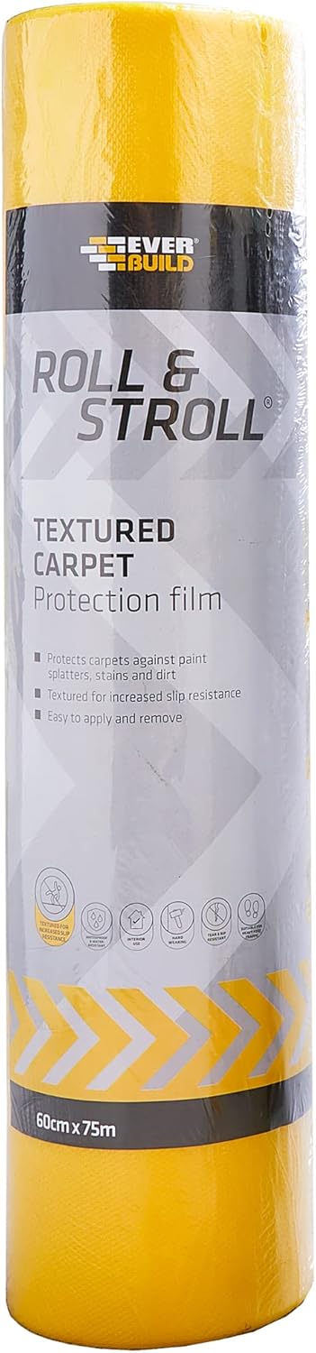 Everbuild Roll & Stroll Textured Carpet Protection 600mm x 75m rolls