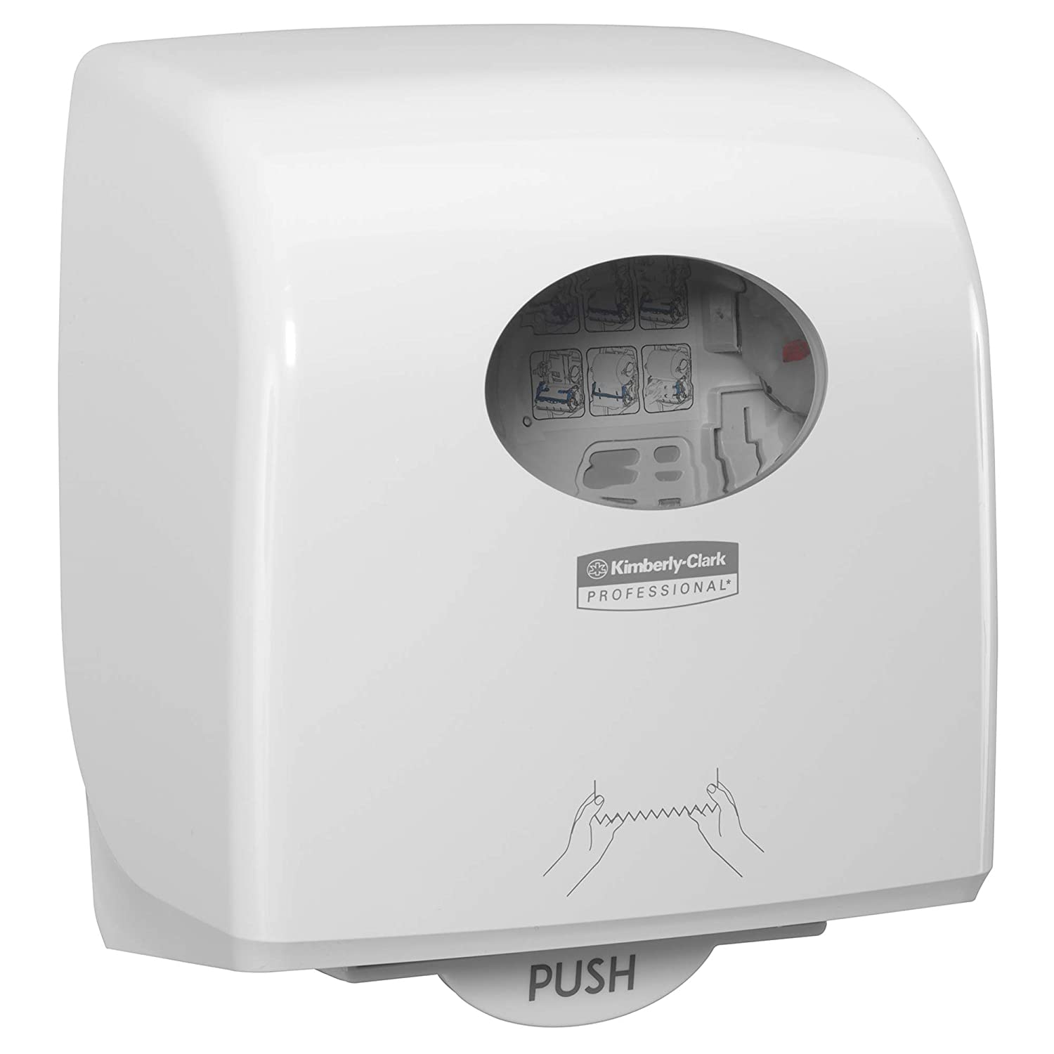 Aquarius Hand Towel Dispenser Slimroll 7955 Plastic Lockable White - UK BUSINESS SUPPLIES
