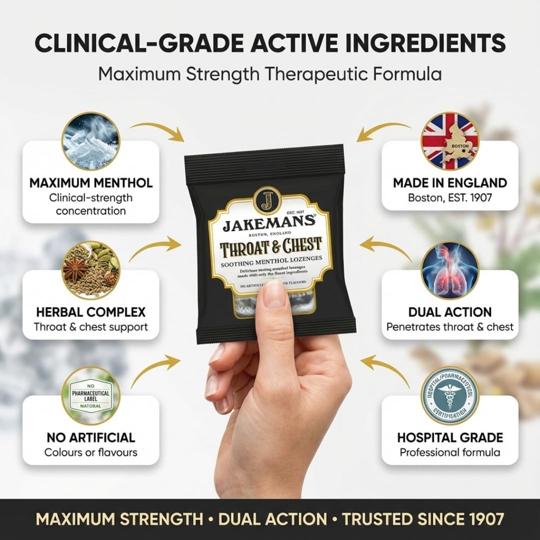 Jakemans Throat & Chest Lozenges 73g