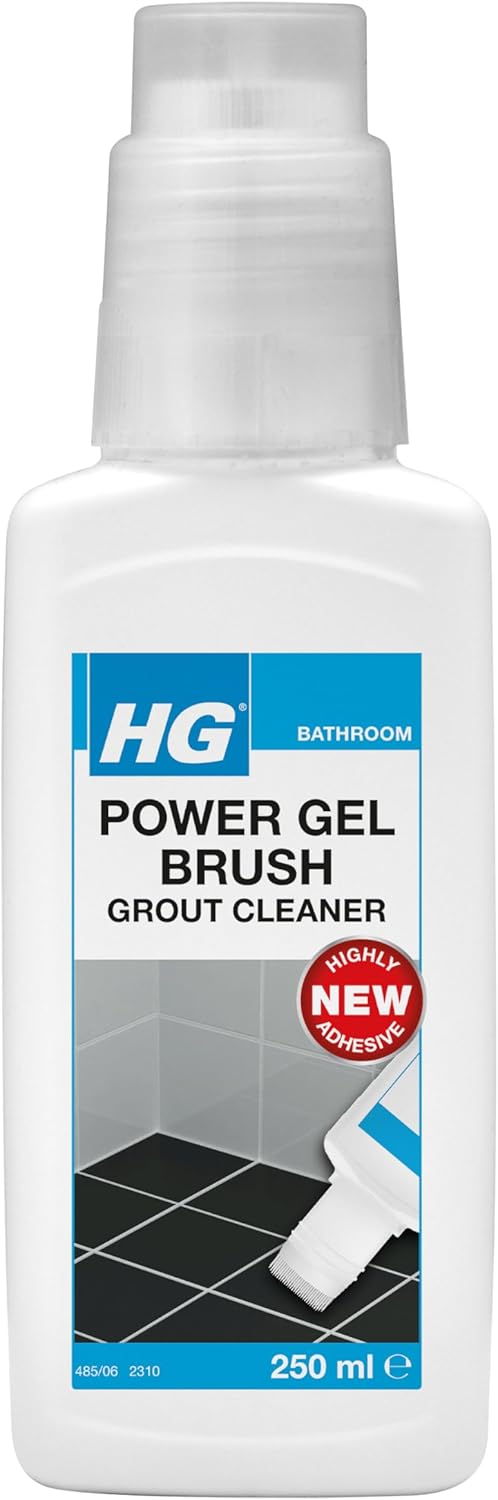HG Power Gel Brush Grout Cleaner | Gel & Brush Kit | 250ml