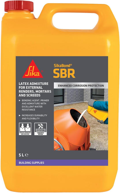 Sika SikaBond SBR Waterproof General Purpose Bonding Agent | 1 x 5 Litre