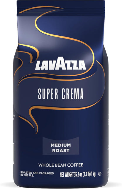 Lavazza Super Crema Whole Bean Espresso Coffee 1kg