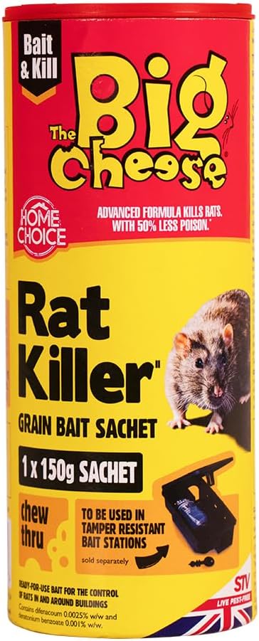 The Big Cheese Rat Killer Grain Bait Sachet - 150g