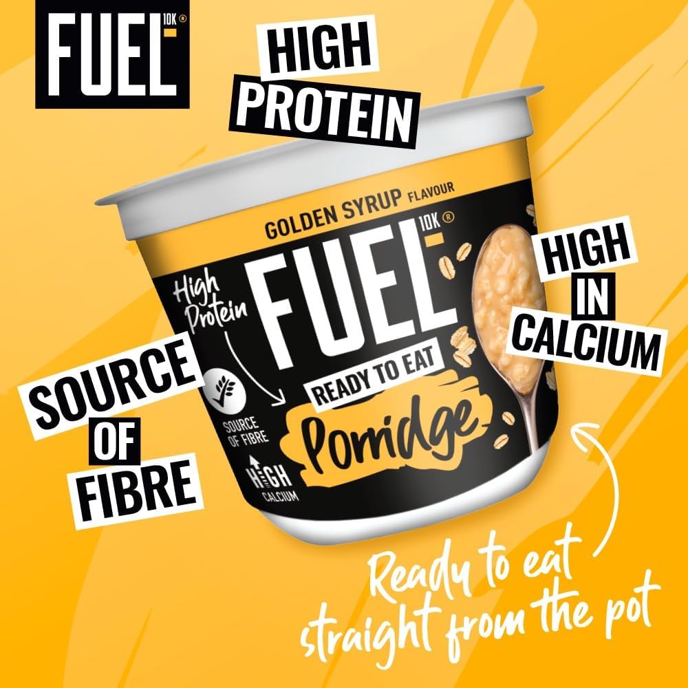 Fuel 10K Ready To Eat Golden Syrup Porridge Pot 6 x 210g