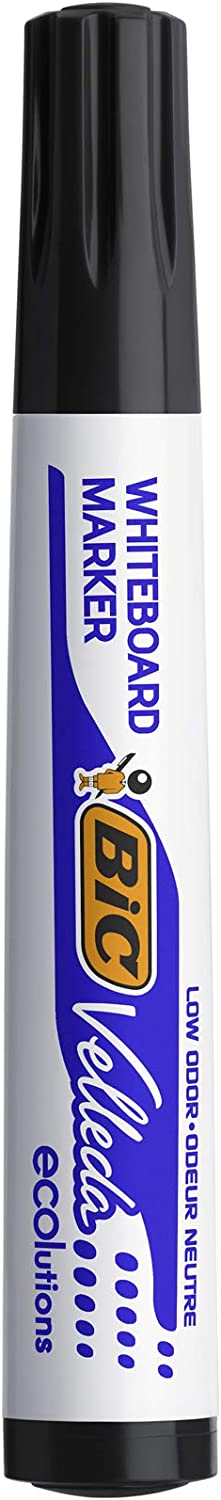 Bic Velleda 1701 Whiteboard Marker Bullet Tip Black (12 Pack) 1199170109 - UK BUSINESS SUPPLIES