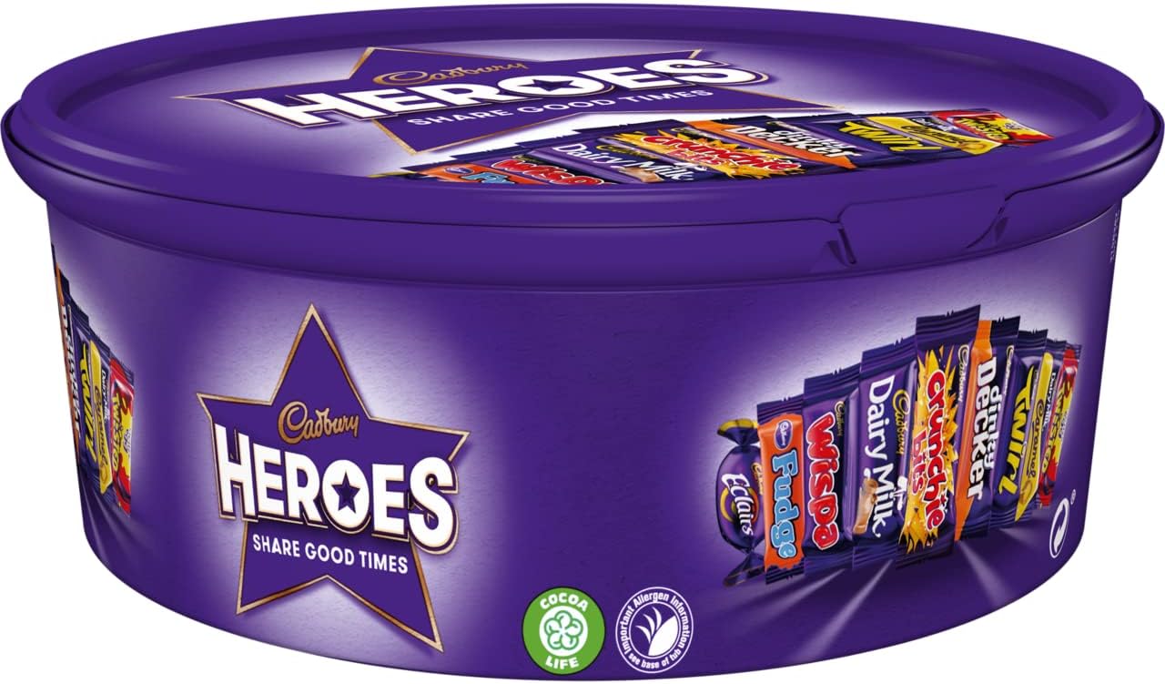 Cadbury Dairy Milk Heroes Tub, 550g