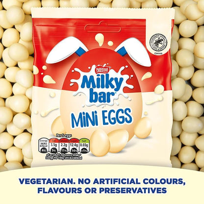 Milkybar White Chocolate Easter Mini Eggs Sharing Bag 80g