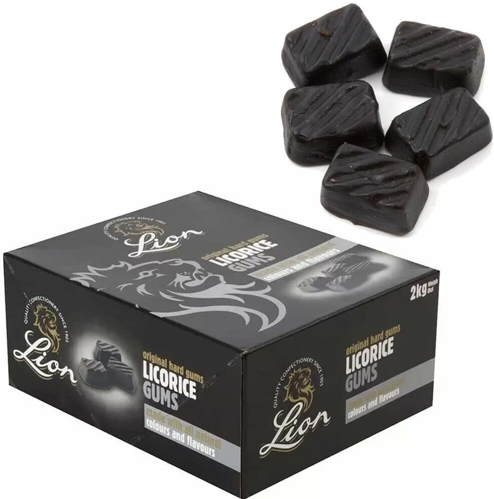 Lion Liquorice Gums - 2kg Box