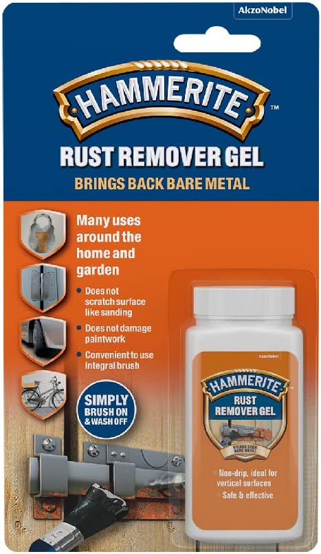 Hammerite Rust Remover Gel | Blister Pack |  Non Drip Rust Remover 3 x 100ml