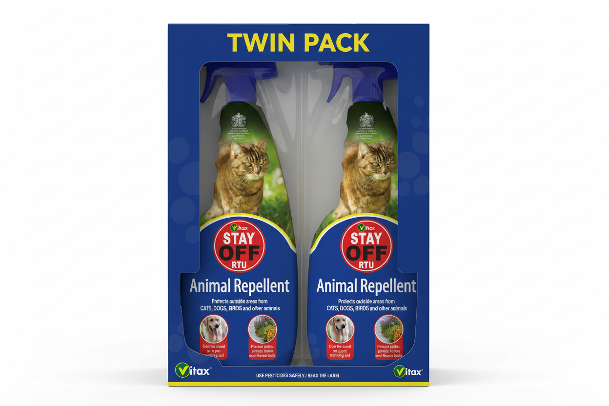Vitax Stay Off Ready to Use Spray | Protects Outside areas from unwanted Animals |1 x 750ml