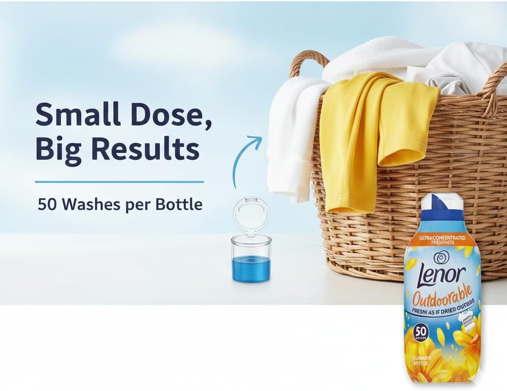 Lenor Outdoorable Summer Breeze Fabric Conditioner Liquid 50 Washes
