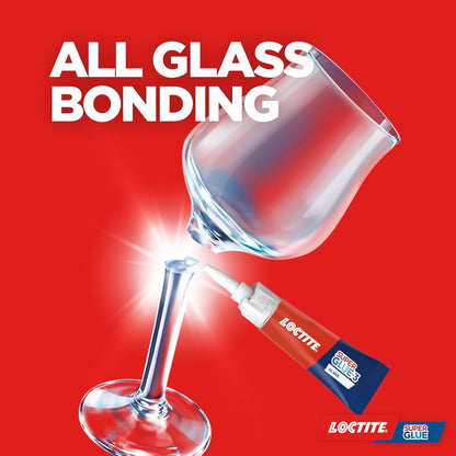 Loctite Glass Bond, Instant Super Glue for Glass, Clear, 1 x 3g