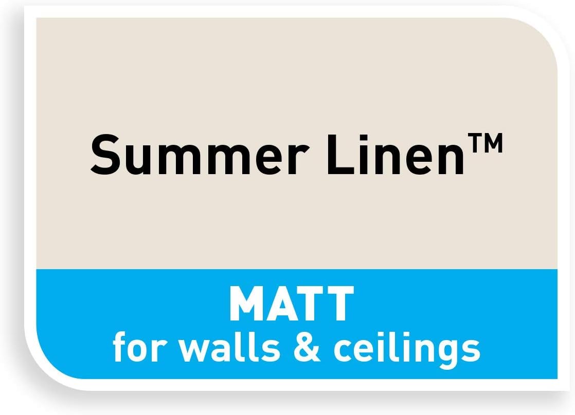 Dulux Matt Emulsion Paint For Walls And Ceilings - Summer Linen 2.5 Litres