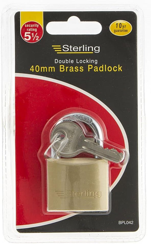 SECURIT® 40mm Brass Padlock 140EURD