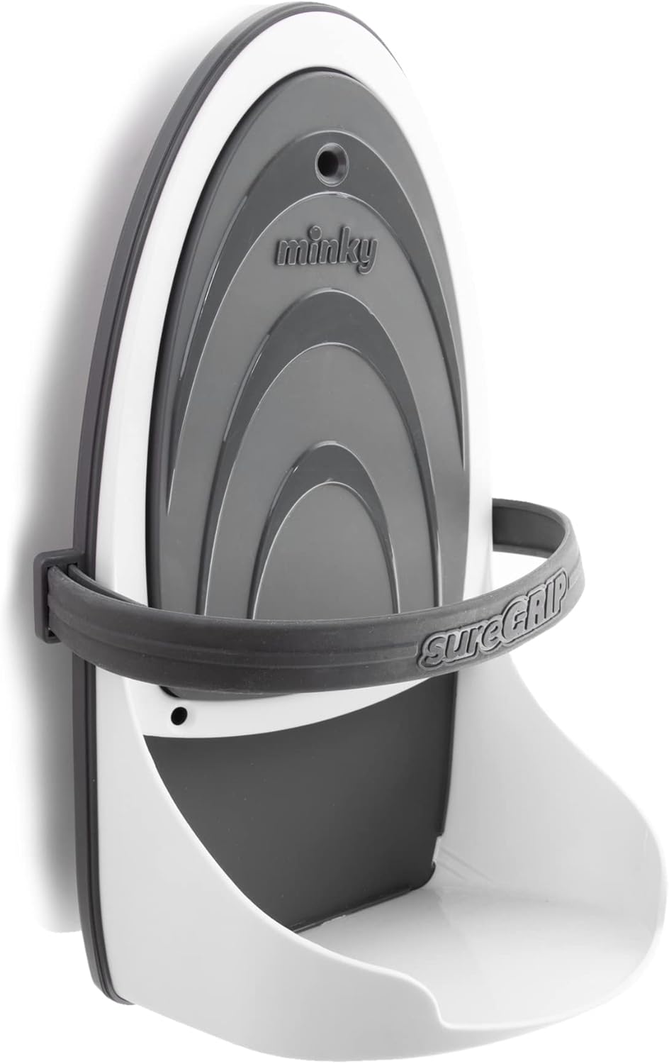 Minky  Sure Grip Iron Holder With Strong And Secure Strip, Grey, One Size