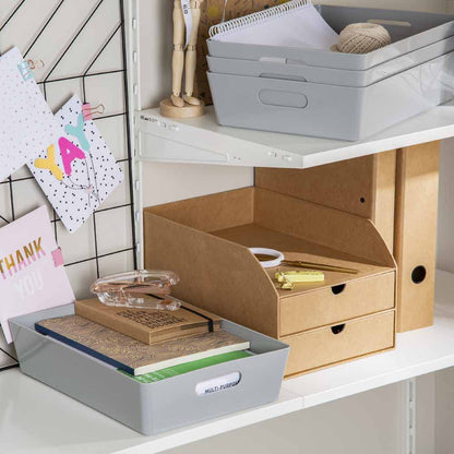 Wham Grey Rectangular Studio Basket 5.01 6L