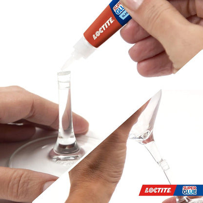 Loctite Glass Bond, Instant Super Glue for Glass, Clear, 1 x 3g