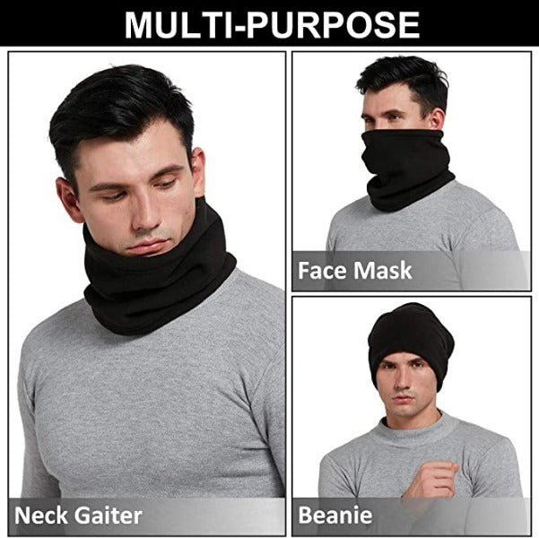 Snood Neck Warmer Polyester Suprafleece Black - UK BUSINESS SUPPLIES