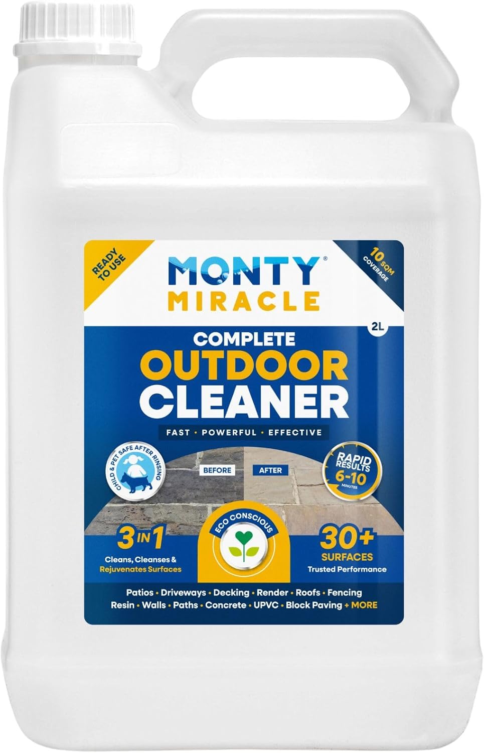 Monty Miracle Fast Patio Cleaner - 2 Litre