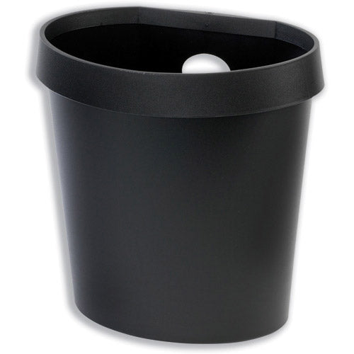 Avery Desktop Range Waste Bin Flat Back 18 Litre Capacity Black Code DR500BLK