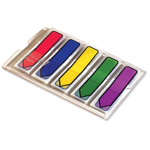 3M Post-It Notes Arrows Portable Pack 12x437mm Pack of 100 Assorted Standard Colours