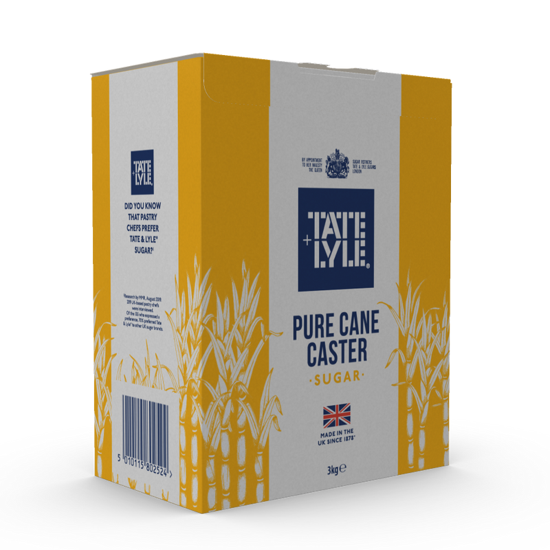 Tate & Lyle Pure Cane Caster Sugar Resealable Tub 3kg