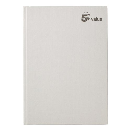 5 Star Casebound Notebook Ruled 192 Pages A4 70gsm (Pack of 5) 638760