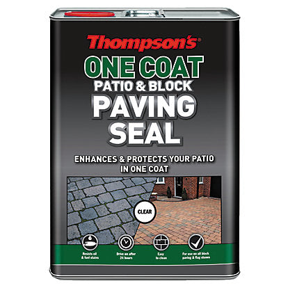 Thompsons by Ronseal One Coat Patio & Block Paving Seal Wet Look 5 Litre